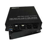 4 チャンネル AES/EBU バランスオーディオオーバーファイバーエクステンダー 500 メートル (MMF) /10Km (SMF)、AES3-1992 準拠