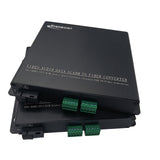 8 Kanäle/4 Kanäle, 1-Wege-Line-Level-Audio mit symmetrischem Signal über Glasfaser-Extender bis 20 km SMF oder 500 Meter MMF mit Standard-Anschlusskabeln