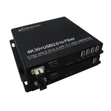4K HDMI über 1 Glasfaser-Extender mit 4 Ports USB 2.0 Hub und 4K HDMI (4K @30Hz) auf 5 km SMF, erweitert den Touchscreen zur Steuerung des PCs