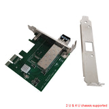 PCI-E Card to 1 Port USB 3.0 Fiber Optic Extender with Mini Size to Max 250 Meters, with 10Gbps SFP, Super Speed up to 5 Gbps