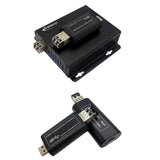 USB 3.0 Fiber Optic Extender over Max 100 Meters (330 Feet) OM3+ Multi-mode Fiber Optic Cable, Supports SuperSpeed 5 Gbps