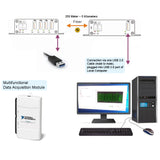 4-Port USB 2.0/1.1-Hub über Glasfaser-Extender bis max. 5 Kilometer Singlemode-Glasfaser oder 500 Meter Multimode-Glasfaser, mit SFP-Modul