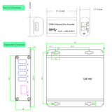 4 Ports USB 3.0/2.0/1.1 Over Single-mode Fiber Optic Extender to 250 Meters, Backward Compatible USB 2.0/1.1