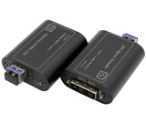4K DVI over Fiber Extender to Max 300 Meters OM3+ MMF with 10Gbps SFP, Uncompressed Signal, EDID