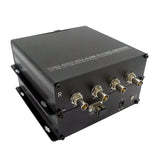 4 チャンネルの独立した 3G-SDI ファイバー エクステンダー (10 キロメートルまで)、4K SDI - ファイバー コンバーター、4K UHD (60fps または 1 ファイバーで 30fps)