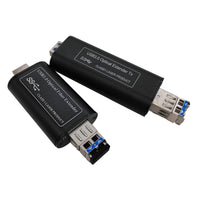 Mini USB 3.0/2.0/1.1 over Single-mode Fiber Extender to Max 250 Meters, Backward Compatible USB 2.0/1.1