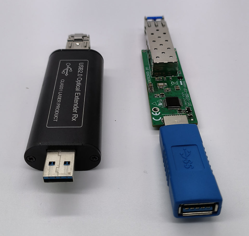 USB 2.0/1.1 über Glasfaser-Extender mit kleinem Formfaktor