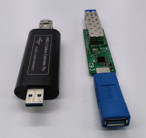 USB 2.0/1.1 over光ファイバエクステンダ、スモールフォームファクタサイズ