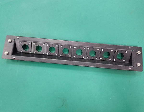 2U Front Panel for Hybrid Cables,  Can install 8 x Connectors