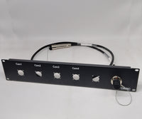 2U Front Panel for SMPTE Hybrid Cables Connectors (FXW/EDW FMW/PUW FMW/PBW)