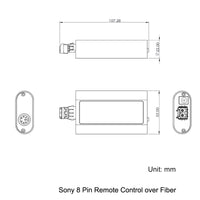 JVC camera RM-LP25/ RM-LP55/RM-LP57 etc remote control to Fiber Converter over 0~10 Kilometers Single-mode Fiber