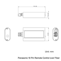 Panasonic Camera Remote AJ-RC10G to Fiber Converter over 0~10 Kilometers Single-mode Fiber