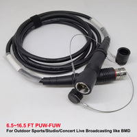 SMPTE311M 3K93C Hybrid Camera Optical Cable with Plug & Socket (FUW-PUW) SMPTE Connector
