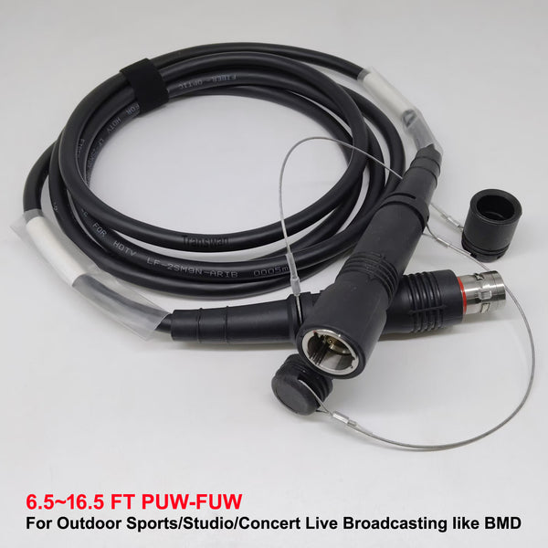 SMPTE311M 3K93C Hybrid Camera Optical Cable with Plug & Socket (FUW-PUW) SMPTE Connector