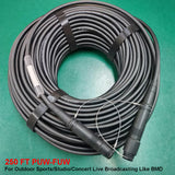 2~30 Meters (FUW-PUW) SMPTE311M Hybrid Camera Optical Cable with Plug & Socket 3K93C Connector