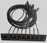 High-Density SMPTE Hybrid Fiber Patch Panel 8 x FMW-PUW Cables In OB Van & Studio Room