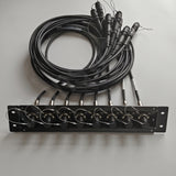 High-Density SMPTE Hybrid Fiber Patch Panel 8 x FMW-PUW Cables In OB Van & Studio Room