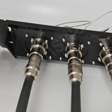 High-Density SMPTE Hybrid Fiber Patch Panel 8 x FMW-PUW Cables In OB Van & Studio Room