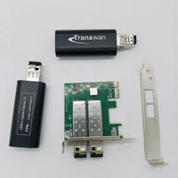 PCI-E カードから最大 250 メートル (820FT) までの 1 ポート USB 3.0 光ファイバ エクステンダ、10Gbps SFP 付きシングルモード ファイバ、最大 5 Gbps の超高速