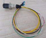 SMPTE311M 3K93C Connector FXW & EDW with Tails of 2 x Fiber Connector & 5 x Lines, 5 x Wires, the 5th GND (Green)