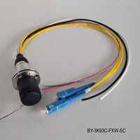 SMPTE311M 3K93C Connector FXW & EDW with Tails of 2 x Fiber Connector & 4 x Wires