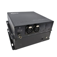 2-Kanal-AES/EBU-Konverter für symmetrisches Audio zu Glasfaser über 20 km (SMF), unterstützt 48 K/24 Bit, Konformität mit AES3-1992