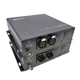 2-Kanal-AES/EBU-Konverter für symmetrisches Audio zu Glasfaser über 20 km (SMF), unterstützt 48 K/24 Bit, Konformität mit AES3-1992