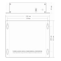 2 Ch AES/EBU Balanced Audio to Fiber Converter over 500 Meter (MMF) /10Km (SMF), Compliance with AES3-1992