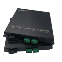 8 Kanäle/4 Kanäle, 1-Wege-Line-Level-Audio mit symmetrischem Signal über Glasfaser-Extender bis 20 km SMF oder 500 Meter MMF mit Standard-Anschlusskabeln