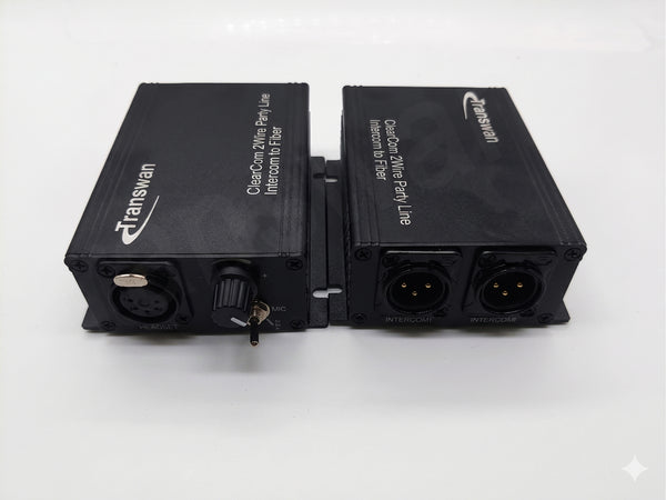 Wire Party Computer Clearcom 2-wire Party-line Intercom over fiber to 0~10 Kilometers Comp ...