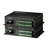 16/8 Ch Dry Contact Closure to Fiber Converter over 2 Km Multi-mode Fiber or 20 Km Single-mode Fiber with Hot Pluggable SFP Module