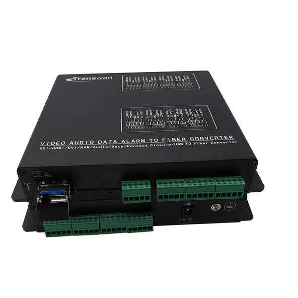 8-Channel Bi-Directional Dry Contact Closure to Fiber Optic edia Converter for Door Entry Access Control, Fire & Alar Systes 8-Channel Bi-Directional Dry Contact Closure to Fiber Optic edia Converter for Door Entry Access Control, Fire & Alar Systes
