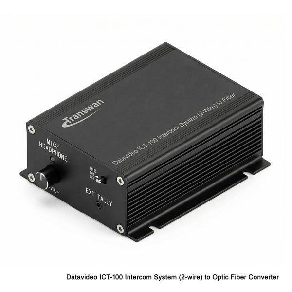 Wire Party Computer Datavideo ICT-100 Intercom 2-wire party-line system over fiber to 0~10 ...