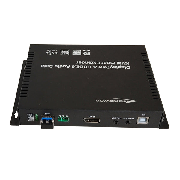 Displayport Fiber 4K DisplayPort Over Fiber Extender, 4K DP to Fiber Converter with 10G ...