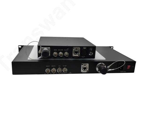 4K PTZ-Kamera-Glasfaserverbindung mit 1 Kanal 12G-SDI + 1 Kanal Genlock + 1G Ethernet + Fernspeisung