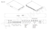Fiber Optic System for SONY HDW-750 with 4 Ch 3G-SDI/Tally/Intercom/Remote in OB Van