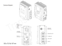 SONY HDW-750 FIber Link Systems  with 4 Ch 3G-SDI/Tally/Remote/Genlock/Ethernet in OB Van, 4 x Mini Camera Adapters