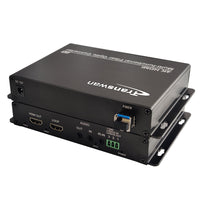 4K HDMI Multi-function Fiber Optical Converter (4K HDMI video with loop-out + 3.5 audio+ reverse IR + RS232 data)
