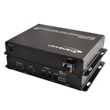 4K HDMI Multi-function Fiber Optical Converter (4K HDMI video with loop-out + 3.5 audio+ reverse IR + RS232 data)