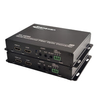4K HDMI Multi-function Fiber Optical Converter (4K HDMI video with loop-out + 3.5 audio+ reverse IR + RS232 data)
