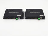 4K HDMI 2.0 Multi-function Fiber Optical Converter (4K HDMI P60 video with loop-out + 3.5 audio + RS232 data and USB port)
