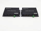 4K HDMI 2.0 多機能光ファイバーコンバーター (ループアウト付き 4K HDMI P60 ビデオ + 3.5 オーディオ + RS232 データ)