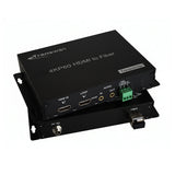 4K HDMI 2.0 多機能光ファイバーコンバーター (ループアウト付き 4K HDMI P60 ビデオ + 3.5 オーディオ + RS232 データ)