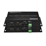 4K HDMI 2.0 Multi-function Fiber Optical Converter (4K HDMI P60 video with loop-out + 3.5 audio + RS232 data)