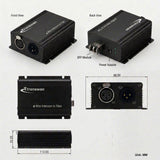 4-Wire Intercom XLR Balanced Audio over fiber to 0~10 Kilometers