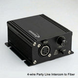 4-Wire Intercom XLR Balanced Audio over fiber to 0~10 Kilometers