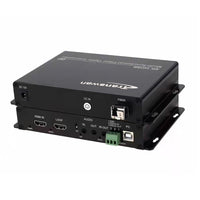 4K HDMI Multi-function Fiber Optical Converter (4K HDMI video with loop-out + 3.5 audio+ reverse IR + RS232 data and USB port)