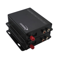 2 Channels RCA Audio Fiber Extender to 20 Km over SM Fiber / 2 Km MMF, RCA to Fiber Optic Converter, Supports 24 & 16-Bit Digitally Encoded