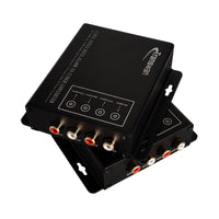 マルチチャンネル RCA オーディオ オーバー光ファイバー エクステンダー (SM ファイバー/2 Km MMF で 20 Km まで)、RCA オーディオ - 光ファイバー コンバーター