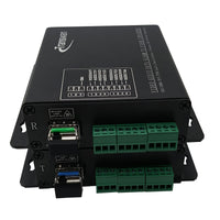 Serial 4 x RS-232 to Fiber Converter over 20Km Single-mode Fiber or 2Km Multi-mode Fiber with SFP module